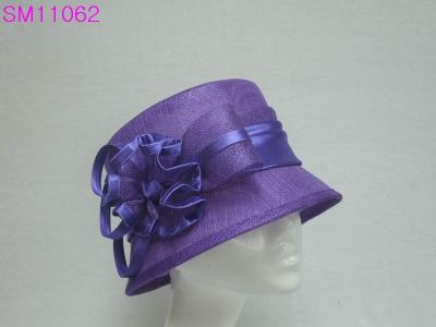 China Cloche Simple Sinamay Ladies Fashion Hats , ladies wedding hats for sale