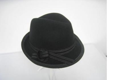 China Fedora Fashion Comfortable Women Wool Felt Hats With Felt Trimming For Special Occasion for sale