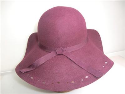 China Stylish Ladies’ Soft Elegant Floppy Wool Felt Hats with Ribbon Band for Party, Christmas for sale