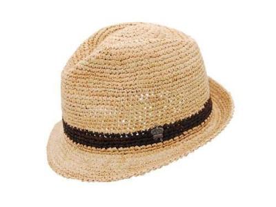 China Casual Natural Raffia Woven Straw Hat, Fedora Stylish Ladies' Casual Hats for Normal Day for sale