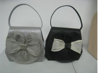 China Fashion Women Sinamay Bags with Big Sinamay Flower On Front for Party, Carnival, Christmas for sale