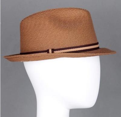 China Band Custom Ladies Paper Braid Hats, Fashion Women Paper Fedora Hats for Normal Day for sale