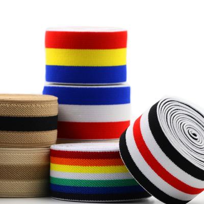 China Factory wholesale custom elastic jacquard elastic band nylon webbing for sale