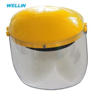 China Professional Protective Tools PVC Protective Full Face Cover With Adjustable Button For Easy Operation for sale