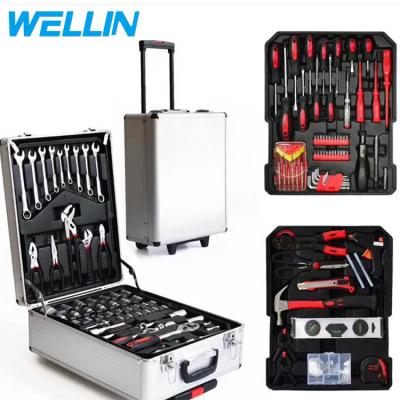 China Wholesale Price High Grade Auto Repair 187Pcs Stocked Socket Tool Kit With Aluminum Case for sale