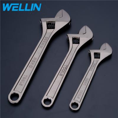 China Strong Power Manufacturer Professional Quality Forged Alloy Steel Adjustable Wrench for sale