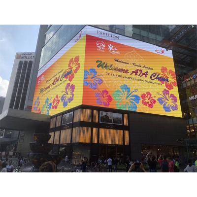 China OUTDOOR HD P6 P8 P10 full color indoor outdoor led display 90 degree led panels large screen for mailing mall, building advertising for sale