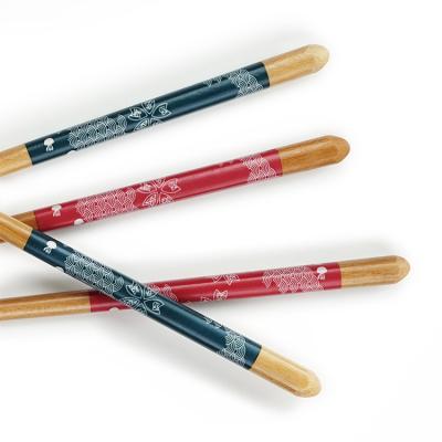 China Sustainable Bamboo Chopsticks Custom Printed Japanese Chopsticks Set Mixed Colour Dinnerware Wholesale for sale