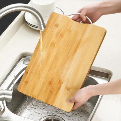 China Sustainable Wholesale Custom Bamboo Wood Rectangle Kitchen Personalized Cutting Board Chopping Block for sale