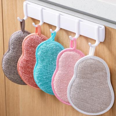 China Stocked Best Price Dish Pan Pot Washing Scrub Sponge Kitchen Thick Pad Scrubber Pads Scrubber Sponges for sale