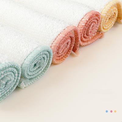 China Viable Fast Delivery Natural Bamboo Fiber Kitchen Dishcloths Cleaning Towels Dish Cloth for sale