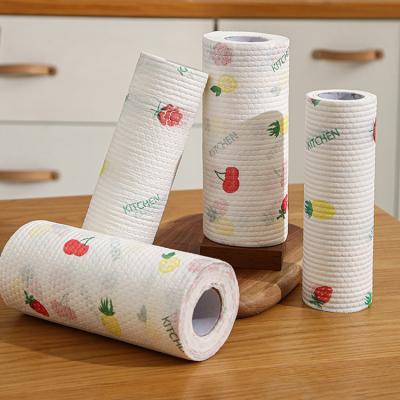 China Stored Hot Bamboo Fiber Products Household Cleaning Cloth Style Factory Sales Reusable Reusable Paper Towels for sale