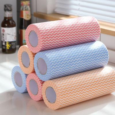 China Perfect Colored Multipurpose Kitchen Cloths Stocked Clean Nonwoven Cleaning Cloths for sale