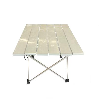 China Hottest Sale Modern Shed Amazon Balcony Outdoor Cafeteria Using Portable Aviation Aluminum Frame Beach Folding Camping Table for sale