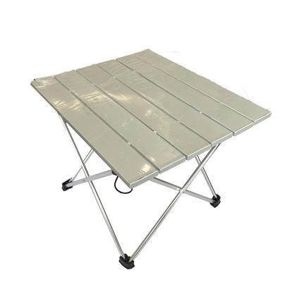 China Matte Large Round Adjustable Height Heavy Duty Modern Heavy Duty Ultralight Luxury Portable Aluminum Folding Camping Picnic Table for sale