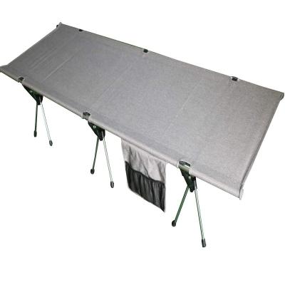 China Modern Outdoor Aluminum Alloy Camping Raising Bed Simple Portable Cradle Folding Bed Camping Picnic Tent Cradle Waist Military Folding Bed for sale