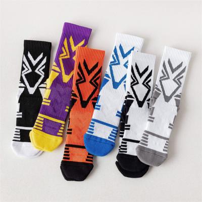 China Custom Logo Socks Men Sport Viable Absorption Elite Basketball Anti-slip Socks Achilles Tendon Protection Elite Basketball for sale