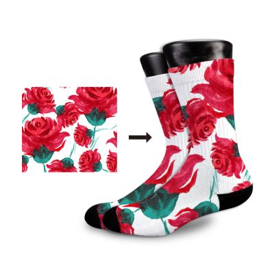 China Viable Wholesale Cheap Blank Custom Sock No Min Order Sublimation Blank 3D Printing Sock for sale