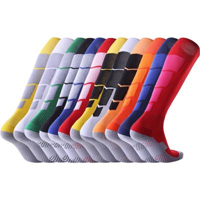 China Athletic Mens Knee High Sports Football Boots Custom Extra Long Football Boots Anti Slip Mens Football Socks for sale