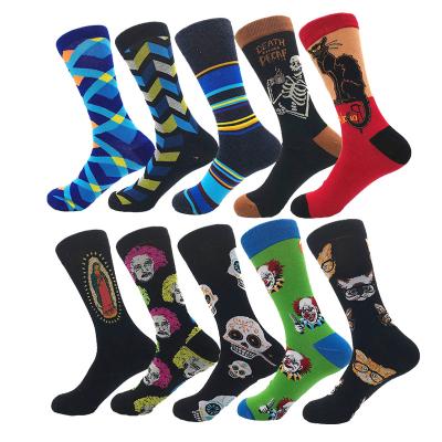 China 2021 Autumn Winter Fashion Cartoon Novelty Crazy Cotton Men Viable Funny Socks for sale