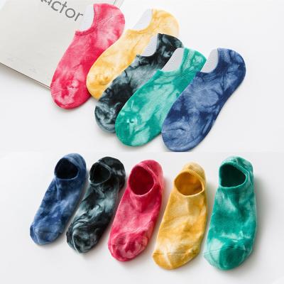 China New Breathable Terry Loop Women Ankle Tie Half Cotton Lifestyle Dye Jars Wholesale for sale