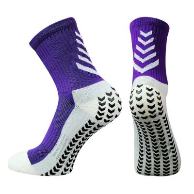 China Athletic Multicolor Thick Sport Running High Sports Socks Anti Slip Sports Socks for sale