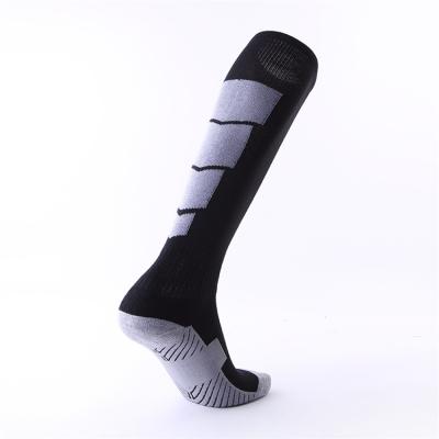 China Sporty High Shock Absorption Anti Slip Grip Knee Socks Custom Good Quality Soccer Sport Socks for sale