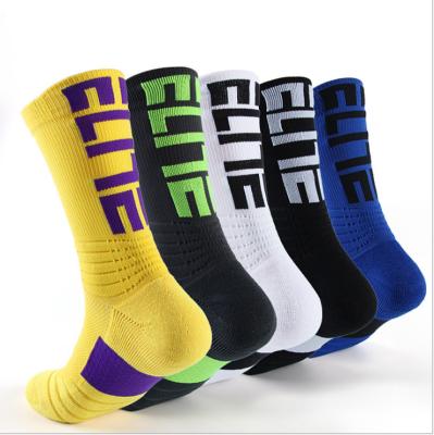 China Men's Athletic Crew Socks High Quality Nylon Elite Sports Basketball Socks for sale