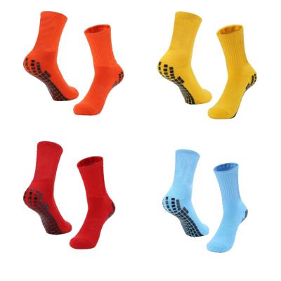 China Custom Mens Sports Dress 10 Colors Crew Soccer Socks Grip Sports Rubber Socks for sale