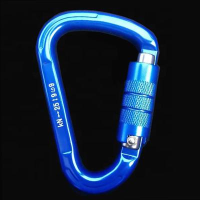 China 2021 Water Treatment Carabiner Hot Sales 25KN Aluminum Climbing Hooks for sale