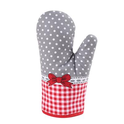 China Heat Resistant Kitchen Logo Microwave Oven Mitts Higher Heat Resistant Hot Sale Cotton Waterproof for sale