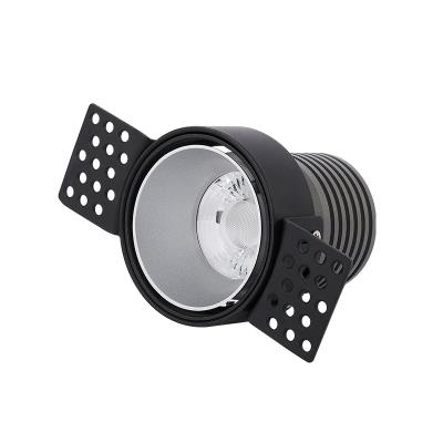 China 2021 New Modern Black New Fashion Factory Wholesale Price LED Spotlight Frameless Trimless GU10 Downlight Install Anti Glare LED Lights for sale