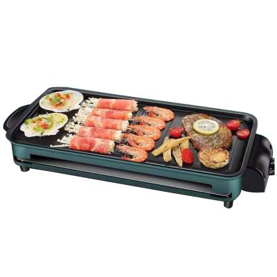 China Smokeless and Non Stick Detachable Dish Coating Electric BBQ Grill Pan Electric Baking Pan for sale