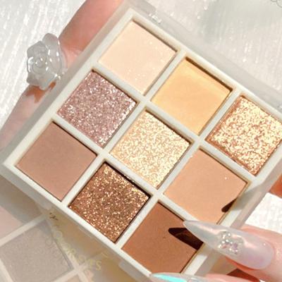 China Moq 50pcs Hot Selling Custom Made Insto Waterproof Pastel Colors Brown Matte Nude Eyeshadow Palette Custom Square 12 for sale