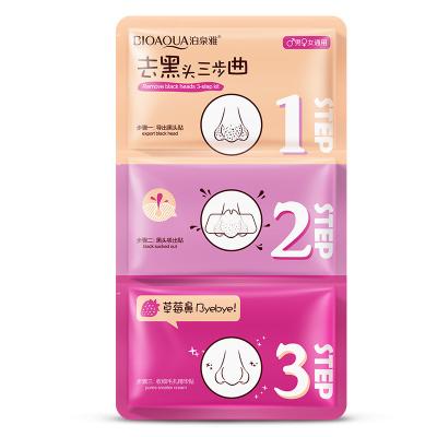 China Hot Selling Amazon Anti-wrinkle Deep Pore Cleansing Blackhead Contractive Remover Traction Tear Trilogy Nasal Pore Membranes for sale