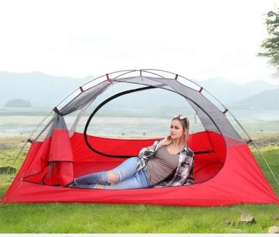 China Camouflage Game 3 People Double Layer Camp/Field Hiking Waterproof Traveler Tent Beach Double Layer Roof Tent for sale