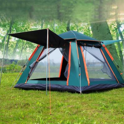 China Portable Polyester Trekking Tent Waterproof Pop Family High Quality Luxury Camping Tent for sale