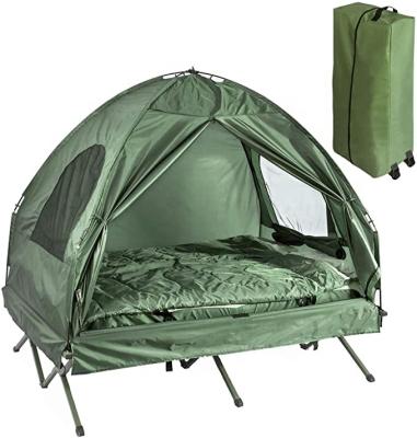 China Portable Comfortable Folding Sleeping Cradles Camping Tent Portable Outdoor Tents Waterproof Camping High Bed Tent for sale