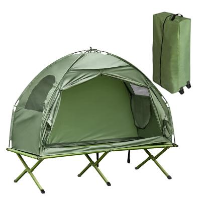 China Portable Off The Ground Quick Automatic Opening Multifunctional Folding Easy To Carry Outdoor Camping Bed Tent for sale