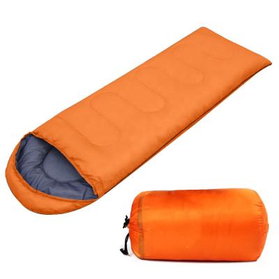 China Travel Lightweight Comfortable Windproof Sheet Orange Color Hood Cover Keep Key Warm Washable Wholesale Sleeping Bags for sale