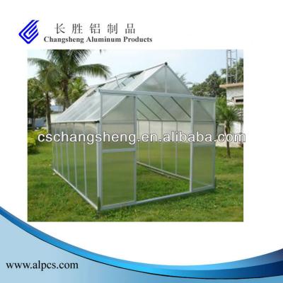 China Easily Assembled Aluminum Greenhouse With Large Space for sale