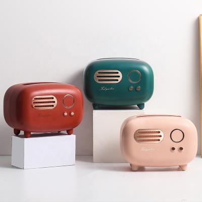 China Traditional Amazon Hit Retro Shape Facial Tissue Luxury Radio Towel Tissue Dispenser for sale