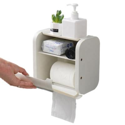 China Factory direct supply minimalist wall mounted no punch large capacity tissue box cover for sale