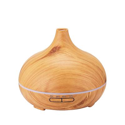 China Hotel 300ml Wooden Grain Aroma Diffuser Aromatherapy Humidifier for sale