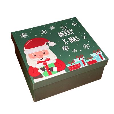 China Recyclable Wholesale Paper Christmas Gift Boxes Package Magnetic Christmas Packaging Box for sale