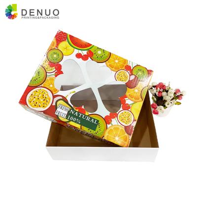 China Recycled Logo Corrugated Box Fruit Boxes Packaging Cartons Subscription Materials Custom White Color Cardboard for sale