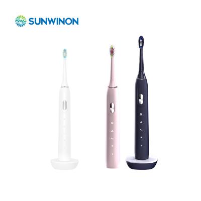 China Waterproof Electric Toothbrush 4 Modes Sound Wave Maglev Toothbrush Waterproof Smart Toothbrush Sunwinon K024-y1 for sale