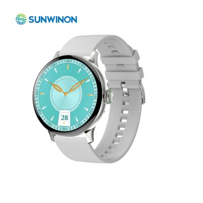 China Sunwinon D015-DT2 Full Touch Screen Watch 1.19inch IPS Digital Round Heart Rate Monitor Reloj Smart Watch for sale