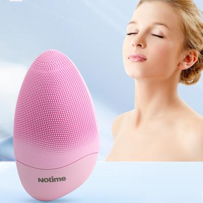 China notime face vibration deep massage skin care painless exfoliating exfoliating facial cleansing brush for sale