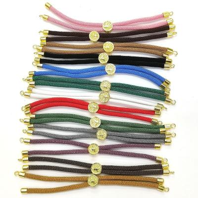 China FASHIONABLE wholesale handmade colorful line wire string bracelets indelible adjustable gold plating rope bracelet for sale